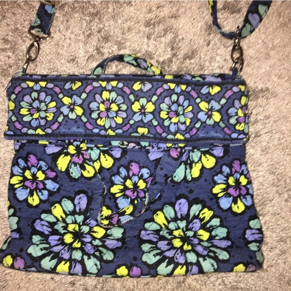 Vera Bradley Indigo Pop Retired Pattern Quilted Purse - Picture 7 of 10